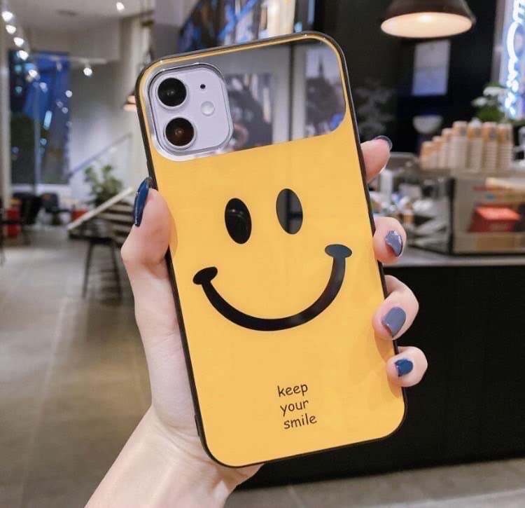 Amazon.co.jp: iPhone14ケース ニコちゃん スマイル 光沢